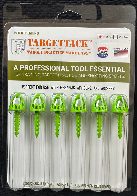 1-Inch 12-Pack of TargetTacks® Lime Green