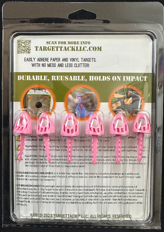 1-Inch 12-Pack of TargetTacks® Pink