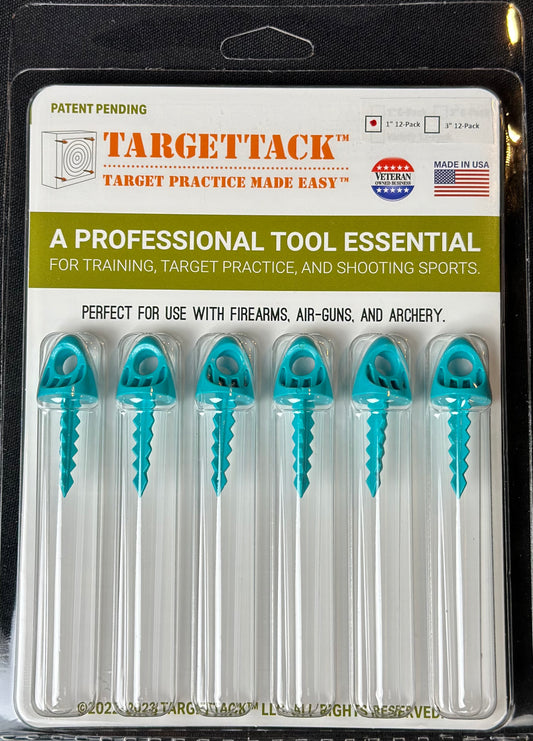 1-Inch 12-Pack of TargetTacks® Teal