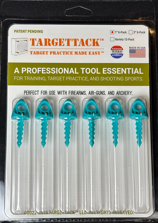 1-Inch 6-Pack of TargetTacks® Teal